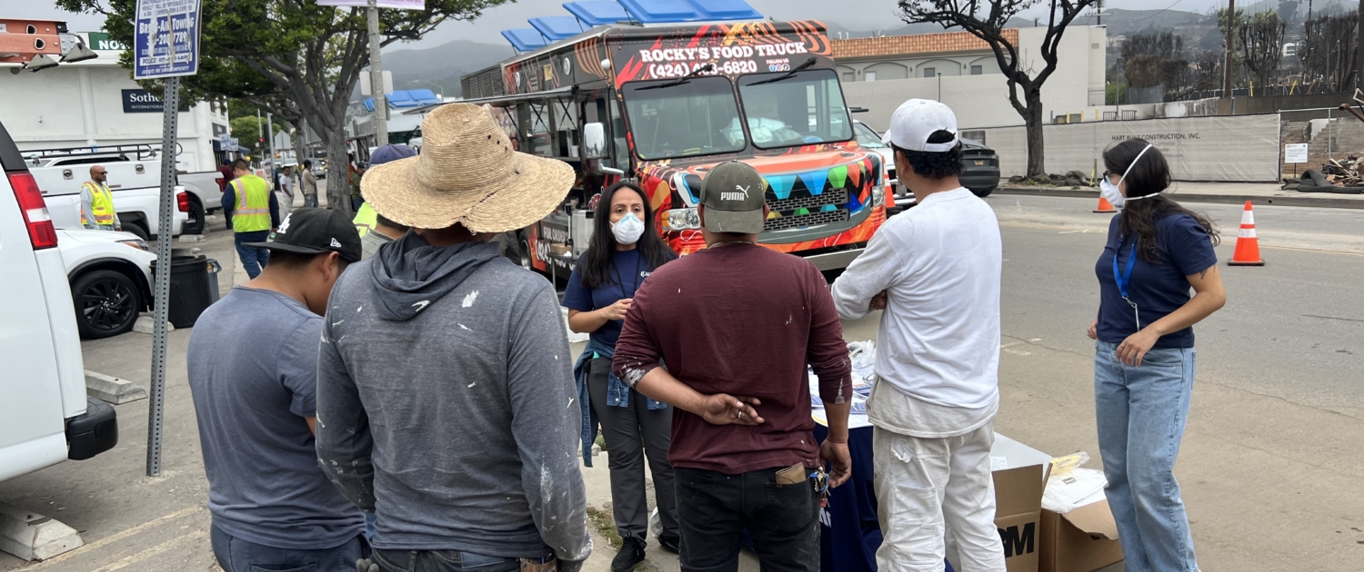 Photo 1- Burn Area outreach